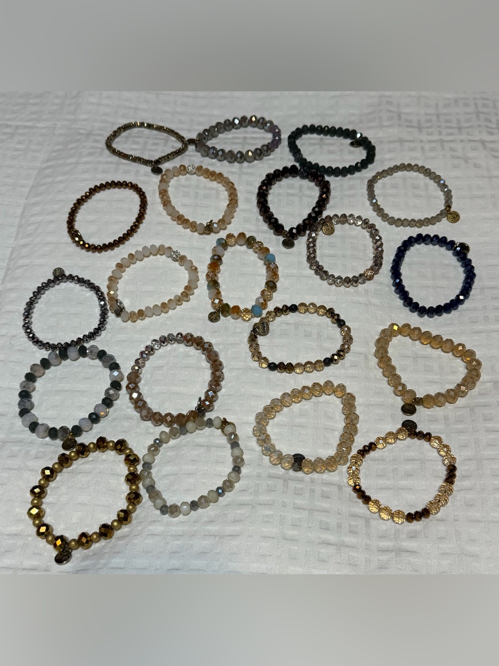 Lot of 20 Erimish stretch bead bracelets